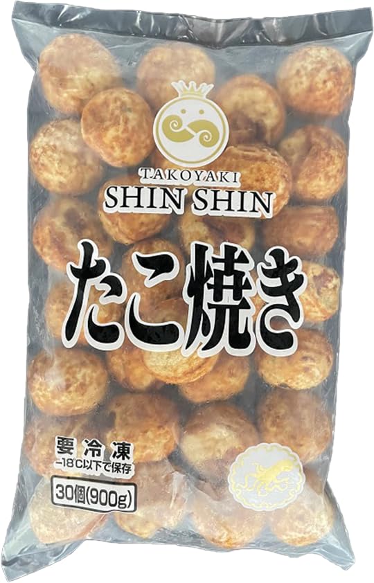 Amazon | 【冷凍】タコが大きな大粒たこ焼き SHINSHIN 30g×30個